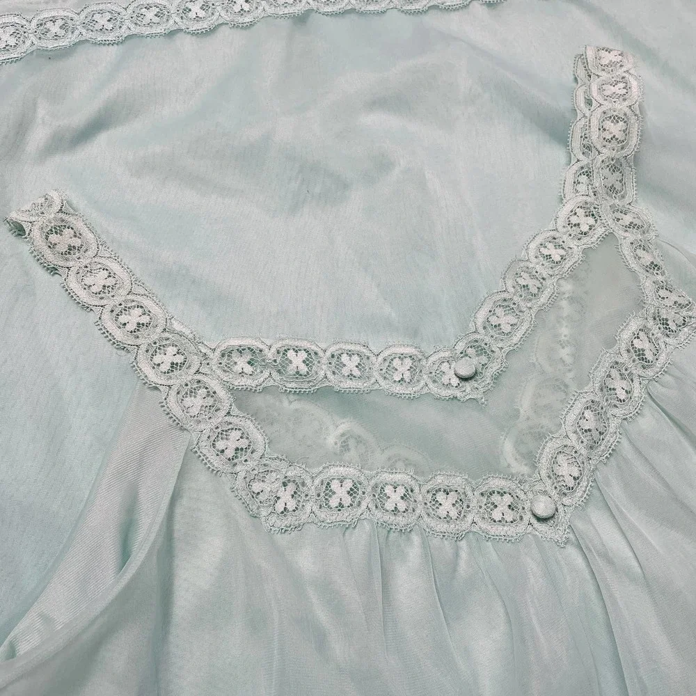 60s Vanity Fair‎ Seafoam Nightgown